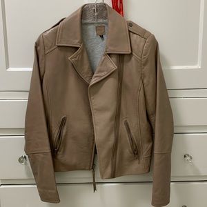 GAP LEATHER MOTOR JACKET. XS